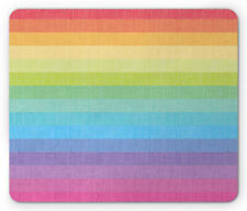Ambesonne Vintage Rainbow Mousepad Rectangle Non-Slip Rubber picture
