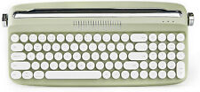Retro Typewriter Style Wireless Keyboard, Bluetooth Tablet Stand Holder, Green picture