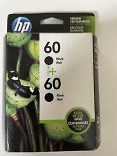 Genuine HP 60 Tri-color Ink Cartridges Twin Pack Sealed New OEM picture