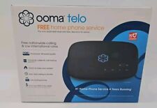 NIB SEALED Ooma Telo Free Home Phone Service VoIP Phone Black 100-0239-600 picture