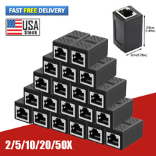 2-50X RJ45 Inline Coupler Cat7 Cat6 Cat5e Ethernet LAN Network Cable Adapter NEW picture