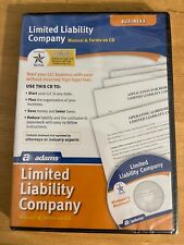 Adams Limited Liability Company Manual & Forms on CD, **BRAND NEW SEALED** picture