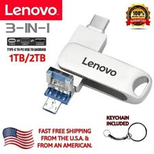 LENOVO 3 in 1 1TB/2TB ANDROID TYPE-C USB FLASH DRIVE THUMB DRIVE picture