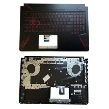 New Palmrest W/ Red Backlit Keyboard For ASUS TUF Gaming FX504 FX504G FX80 FX80G picture