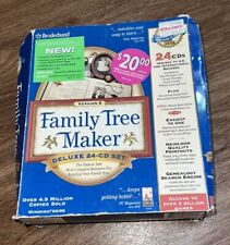 Broderbund Family Tree Maker Version 8 Deluxe 35 CD Set Win 95/98 Discs  picture
