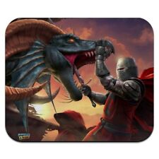 Knight Warrior Dragonslayer Dragon Fantasy Low Profile Thin Mouse Pad Mousepad picture