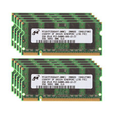 Lot 2GB Micron 2G PC2-6400 6400 DDR2 800Mhz CL6 200PIN Laptop SO-DIMM RAM Memory picture