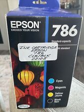 4PK Genuine Epson 786 Black & Standard 786 Color EXP 01/17 New Sealed picture