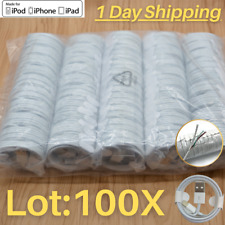 100x Wholesale Lot 3ft 6ft USB Charger Cord Cable For iPhone 6s 5 7 8 8Plus X 11 picture