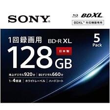 5pack Sony BD-R Printable HD Blu-Ray 4x Blank Disc Media BDR 128GB Japan picture