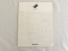 RARE Vintage 1986 Microsoft Software Directions Notepad, Large Paper Notebook picture