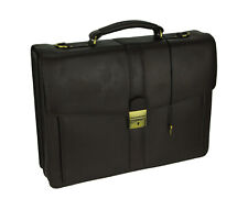 Giromy Samoni Genuine Leather Locking Business Briefcase with Laptop Storage picture