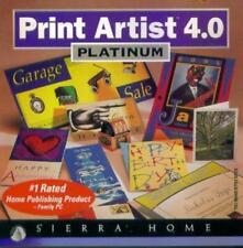 Print Artist 4.0 Platinum PC MAC CD text effects layouts graphic publishing tool picture