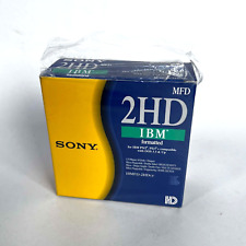 Vintage SONY 2HD IBM Formatted 1.44MB Pack Of 10 Floppy Disks - 10MFD picture