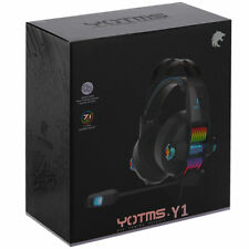 PC Gaming headphones with Noise Cancelling Mic for PC, Laptop, Video Game-Black picture