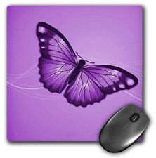 3dRose One Pretty Purple Butterfly On A Slightly Swirled Background MousePad picture