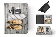 CASE COVER FOR APPLE IPAD|CUTE BOOTS TIE CAMERA NOTEBOOK picture