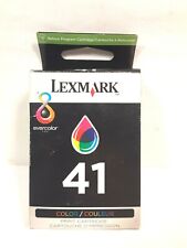 Genuine Lexmark 41 Tri-Color Ink Cartridge 18Y0141 New picture