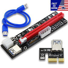 PCI-E 1x to 16x Powered USB3.0 GPU Riser Extender Adapter Card Board Cable picture