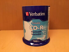 Verbatim 98493 52x CD-R White Inkjet Hub Printable 100 Pack Spindle picture