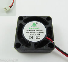 10x Brushless DC Cooling Fan DC 5V 25mm x25mm x 10mm (1.0x1.0x0.40in) 2510 2 Pin picture