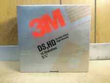 Vintage Box of 3M DS HD – Double Sided, High Density 5 ¼” Disks P/N: 12100 (NOS) picture