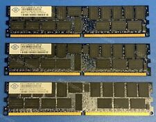 LOT OF 3 NANYA NT4GT72U4ND0BV-AD 4GB 2Rx4 PC2-6400 Memory RAM ECC DIMM CL6 DDR2  picture