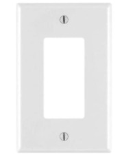 One Gang Decorative Wall Plate, High Impact Resistance, White picture