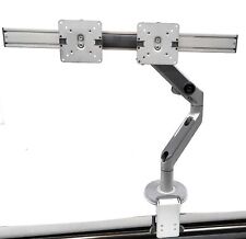 Humanscale M8 Dual Monitor Arm Crossbar Trim Clamp On Desk Mount Vesa Plates picture