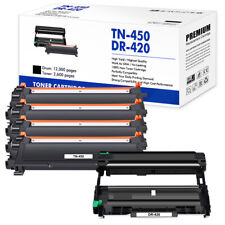 1x DR420 + 4x TN450 Toner Drum Set DR450 For Brother HL-2220 2230 2270 MFC-7360N picture