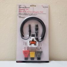 Foreign Travel Laptop PC Power Cord + Adapter Kit Radio Shack New Unopened picture