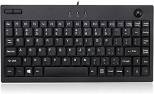 Adesso AKB-310UB - Mini Trackball USB Keyboard, Black picture