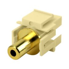 Construct Pro 3.5mm Stereo Keystone Insert-Pass Through (Ivory) picture