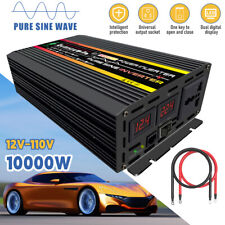 10000W Car Power Inverter Pure Sine Wave Daul Inverter DC12V To AC110V Converter picture