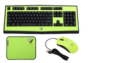NEW Rantopad Mechanical PC Gaming Keyboard / Mouse / Mousepad Bundle Neon Green picture