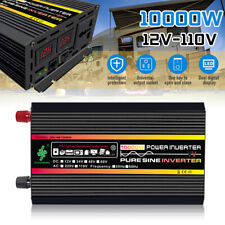 10000W Pure Sine Wave Power Inverter 12V DC to 110V AC RV Truck Cabin Off Grid picture