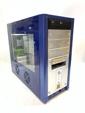 Vintage Blue ATX Mid-Tower Computer Case w/ DVD Burner + Floppy Drive, No PSU picture