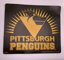 VTG 90s Pittsburgh Penguins Mouse Pad NHL Hockey 1995 Mario Lemieux Jagr Crosby picture