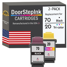 DoorStepInk Ink Cartridges for Lexmark #70 Black and #20 Tri-Color picture