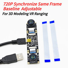 720P 3D Stereo Dual Lens USB Camera Module Synchronized  Baseline Adjustable picture