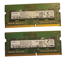 2x Samsung 4Gb 1Rx16 PC4-2400T SODIMM Laptop Memory Ram M471A5244BB0-CRC Used picture