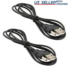 2pcs USB to 3.5mm x 1.35mm Barrel Connector 5V DC Power Cable Jack Male, 5ft picture