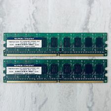 (2) 1GB STT DDR2-667 PC5300 CL5 ECC Memory Super Talent picture