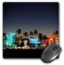 3dRose USA, Florida, Miami Beach, Ocean Drive, Art Deco Hotels at dusk. MousePad picture