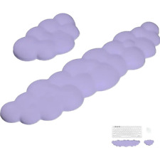 Purple Keyboard Pad Cloud Shaped Keyboard & Mouse Wrist Rest Cute Gaming Setup picture