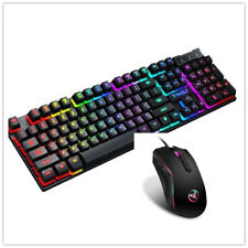 LED USB GAMING LIGHT UP WIRED BLACK KEYBOARD - Streaming, Gamer, Gifts, Deep Key picture