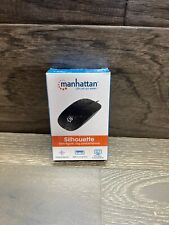 Manhattan Silhouette Optical USB Mouse Black New 177658 PC MAC Compatible picture