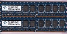 2GB 2x1GB PC2-6400E DDR2-800 NANYA NT1G72U8PB0BY-25D BLUE ECC RAM MEMORY KIT picture