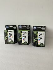 LOT3) New Genuine HP 902XL 902 Black Color 4PK Ink Cartridges OfficeJet Pro 6954 picture