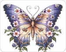 Butterfly with Flowers Floral Art  Mouse Pad Stunning Photos AI Drawing Mousepad picture
